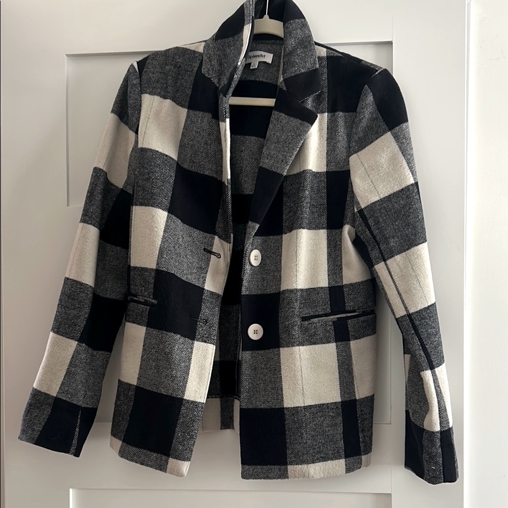 Splendid Ricki plaid blazer
